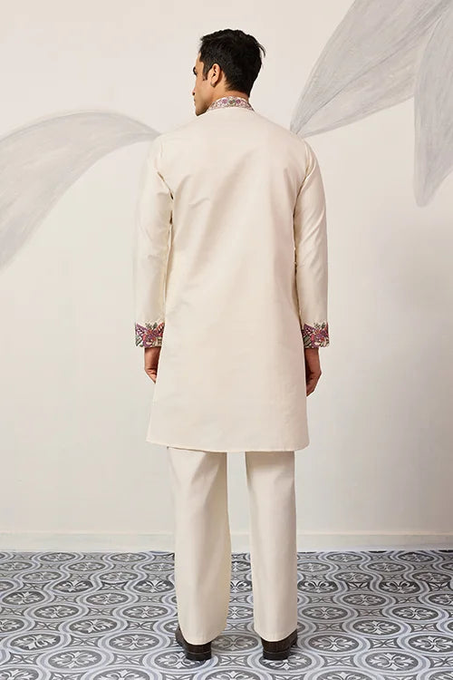 Traditional White Designer Kurta Pant Set for Mens Wear Clothsvilla