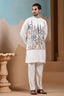Royal Trendy White Koti Kurta Set for Men’s Wear Collection Clothsvilla
