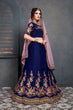 Load image into Gallery viewer, Designer Lehenga Choli New Collection Indian Wear Dark Blue Color Clothsvilla