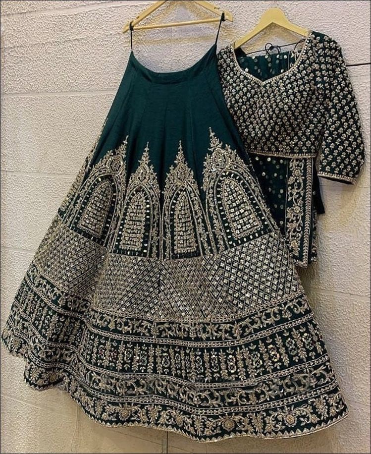 Designer lehenga choli for women party wear Bollywood lengha sari,Indian wedding wear embroidered custom stitched lehenga with dupatta ClothsVilla Main image