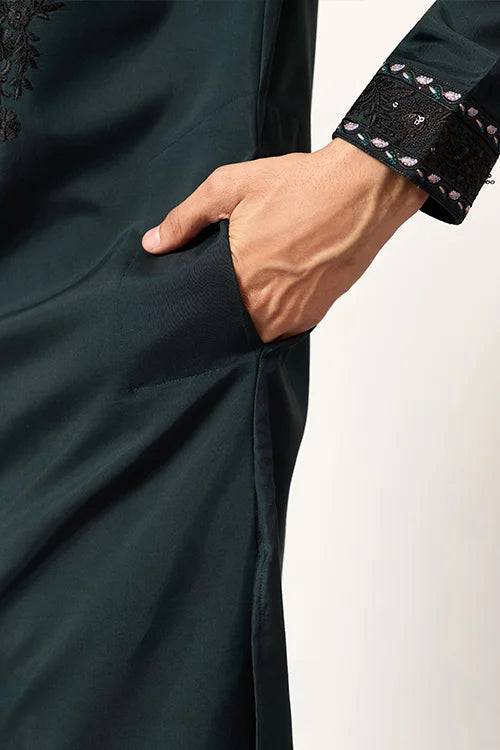 The Ultimate Designer Green Kurta with Dupatta for Mens Wear Clothsvilla