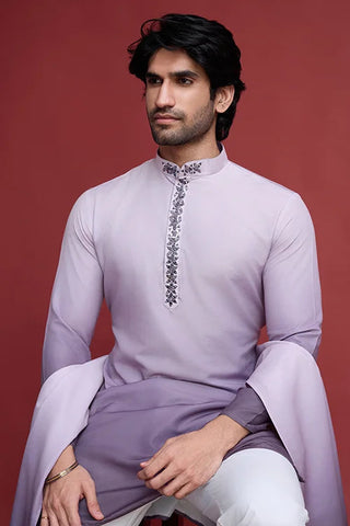 Stylish Mirror Work Rayon Men's Kurta Set Online Clothsvilla