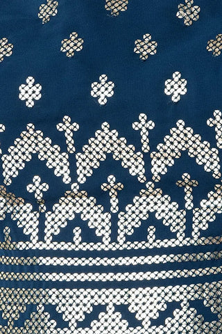 Blue Bollywood Lehenga Choli with Sequins & Embroidery Clothsvilla
