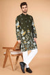 Load image into Gallery viewer, Olive Viscose Rayon Designer Men's Kurta for Festive Clothsvilla