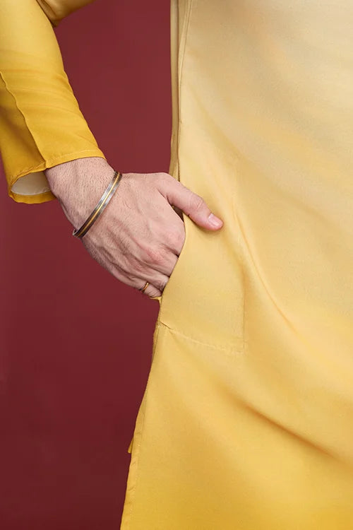 Stylish Designer Men’s Kurta Set with Real Mirror Work Clothsvilla