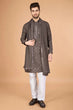 Load image into Gallery viewer, Brown Color Wedding Special Stylish Kurta for Men Clothsvilla