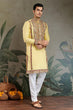 Load image into Gallery viewer, Yellow Embroidered Kurta for Haldi &amp; Celebrations Clothsvilla
