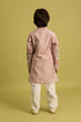 Load image into Gallery viewer, Premium Peach Color Vantara Style Boys Kurta with Pajama Clothsvilla