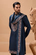 Load image into Gallery viewer, Elegant Teal Blue Kurta with Dupatta for Mens Wear Clothsvilla