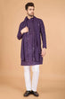 Load image into Gallery viewer, Dusty Purple Latest Branded Kurta for Mens Wear Clothsvilla