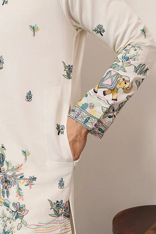 Luxury White Kurta for Indian Wedding Mens Wear Clothsvilla