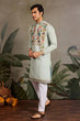 Load image into Gallery viewer, Pista Color Wedding Special Kurta Design for Mens Wear Clothsvilla