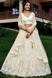 Load image into Gallery viewer, Exclusive White Thread With Multiple Sequins Embroidered Work Lehenga Choli Clothsvilla
