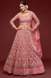 Load image into Gallery viewer, Fantasy Rose Color Lehenga Choli for Weddings Clothsvilla
