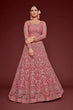 Load image into Gallery viewer, Fantasy Rose Soft Net Thread Zari Embroidery Work Lehenga Choli With Dupatta Clothsvilla