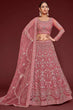 Load image into Gallery viewer, Fantasy Rose Soft Net Thread Zari Embroidery Work Lehenga Choli With Dupatta Clothsvilla