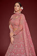 Load image into Gallery viewer, Fantasy Rose Soft Net Thread Zari Embroidery Work Lehenga Choli With Dupatta Clothsvilla