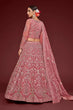 Load image into Gallery viewer, Fantasy Rose Soft Net Thread Zari Embroidery Work Lehenga Choli With Dupatta Clothsvilla