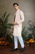 Load image into Gallery viewer, Traditional Beige Kurta Set with Koti Jacket Clothsvilla