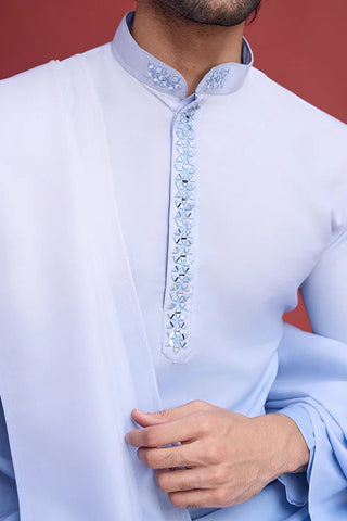 Designer Men’s Kurta Set with Real Mirror Work Collection Clothsvilla