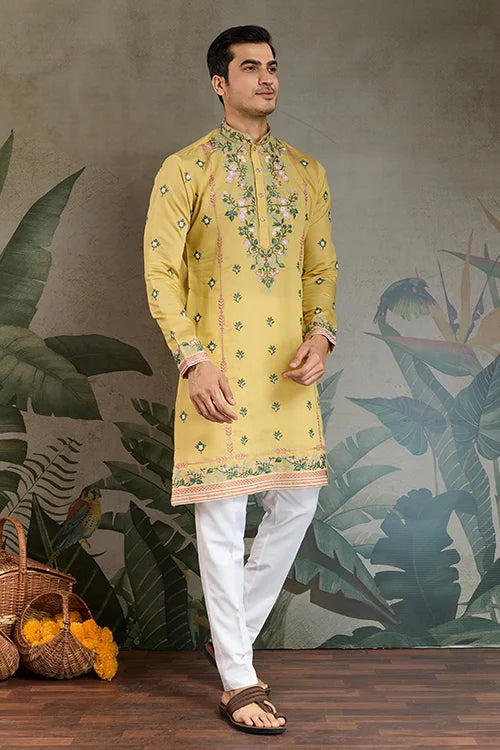 Haldi Special Trending Kurta Design for Men Clothsvilla