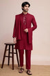 Load image into Gallery viewer, Festive Maroon Kurta Pant Set with Designer Dupatta Clothsvilla