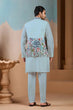 Load image into Gallery viewer, Unique Pista Color Koti Kurta Set for Men’s Style Clothsvilla