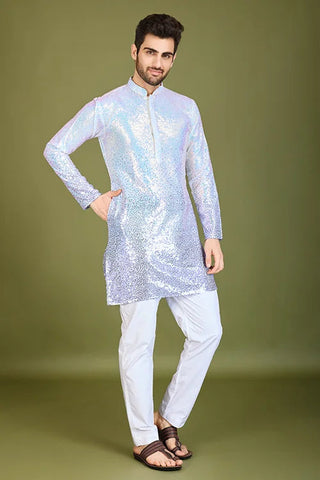 Wedding Designer Ombre Purple Kurta designer gents kurta Clothsvilla