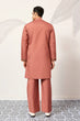 Load image into Gallery viewer, Elegant Royal V Style Orange Kurta Pant for Mens wear Clothsvilla