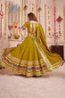Load image into Gallery viewer, Fluorescent Green Chaniya Choli for Navratri Garba Night Clothsvilla