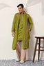 Classic Wedding Fluorescent Green Mens Wear Kurta with Dupatta Clothsvilla