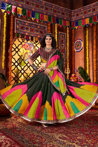Navratri Special Black Mirror Chaniya Choli Set Clothsvilla
