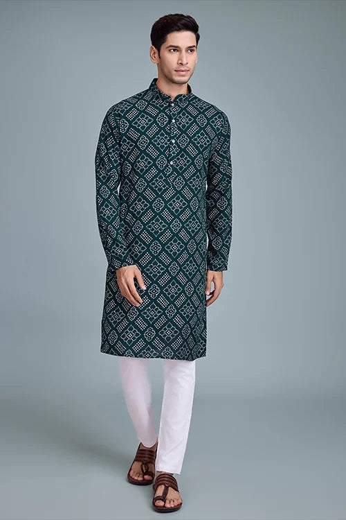 Designer Printed Men's Kurtas for Navratri Garba Festive Season Clothsvilla