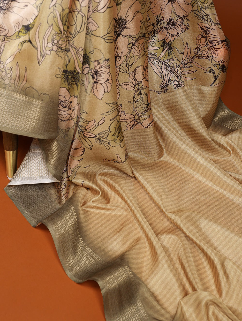 Mesmerizing Mehendi Green Dola Silk Saree with Zari Border ClothsVilla