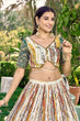 Load image into Gallery viewer, Green Chinon Zari Sequins Embroidered Work Lehenga Choli Clothsvilla