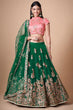 Load image into Gallery viewer, Green Exquisite Embroidered Lehenga Choli Designs Timeless Elegance and Artistry Clothsvilla