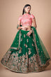Load image into Gallery viewer, Green Exquisite Embroidered Lehenga Choli Designs Timeless Elegance and Artistry Clothsvilla