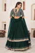 Load image into Gallery viewer, Green Georgette Zari Embroidered Work Lehenga Choli Clothsvilla