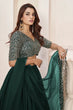 Load image into Gallery viewer, Green Georgette Zari Embroidered Work Lehenga Choli Clothsvilla