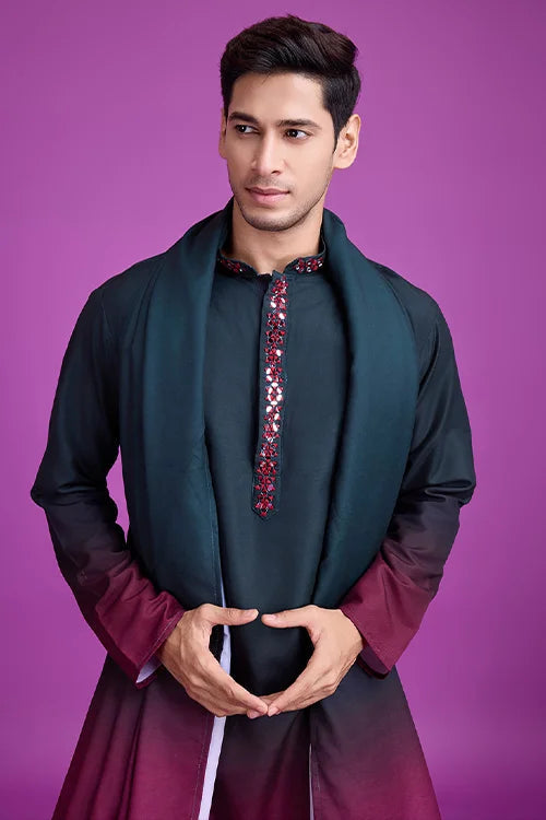 Classic Men's Printed Kurta Collection at Clothsvilla Store Clothsvilla