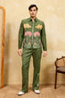 Load image into Gallery viewer, Regal Green Bomber Jacket with Thread Work and Pant for Mens Clothsvilla