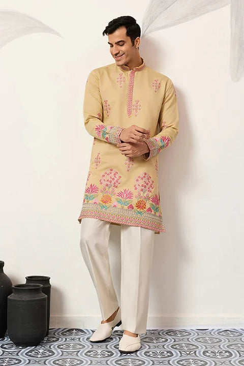 Groom Yellow Kurta for Haldi Ceremony Special for Mens Clothsvilla Main image