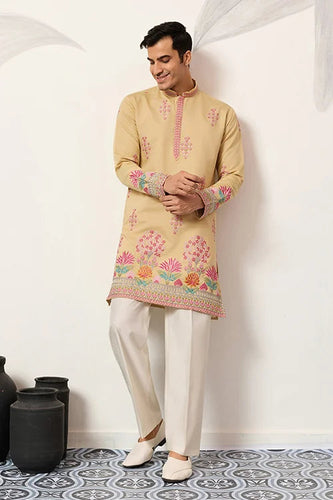 Groom Yellow Kurta for Haldi Ceremony Special for Mens Clothsvilla