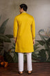 Load image into Gallery viewer, Haldi Special Yellow Embroidered Kurta for Men Clothsvilla
