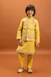 Load image into Gallery viewer, Haldi Celebration Kids Wear Yellow Kurta Pajama with Koti Clothsvilla