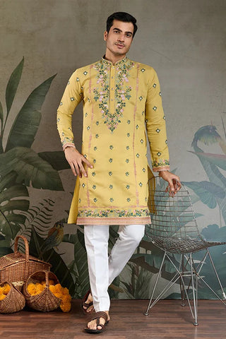 Haldi Special Trending Kurta Design for Men Clothsvilla