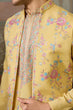 Load image into Gallery viewer, Trending Yellow Haldi Ceremony Koti Kurta for Men Clothsvilla