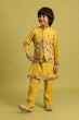 Load image into Gallery viewer, Haldi Yellow Koti Kurta Set for Kids Festival Wear Clothsvilla