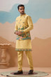 Load image into Gallery viewer, Haldi Special Yellow Classic Koti Kurta Set for Mens Wear Clothsvilla