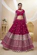 Load image into Gallery viewer, Hot Pink Embroidered Bridal Lehenga Choli in Georgette Clothsvilla